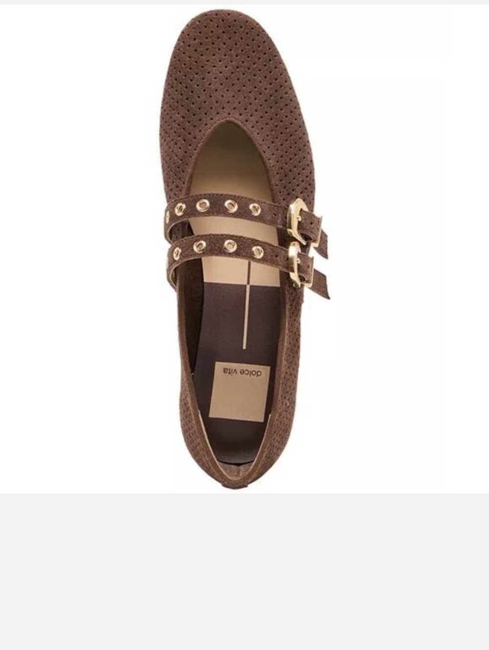 Dolce Vita Baylee Brown Suede Flat - Picture 3 of 8